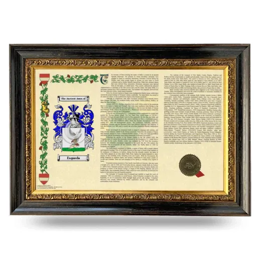 Esqueda Armorial Landscape Framed - Heirloom