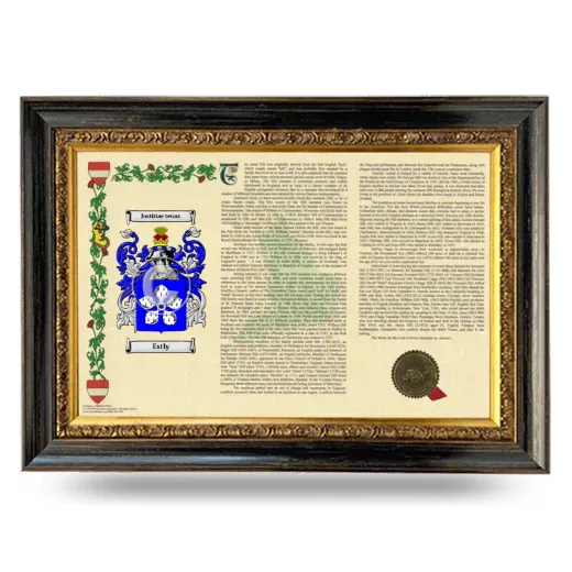 Estly Armorial Landscape Framed - Heirloom