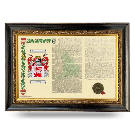Estrang Armorial Landscape Framed - Heirloom