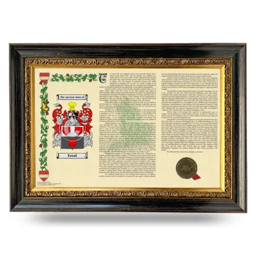 Eswal Armorial Landscape Framed - Heirloom