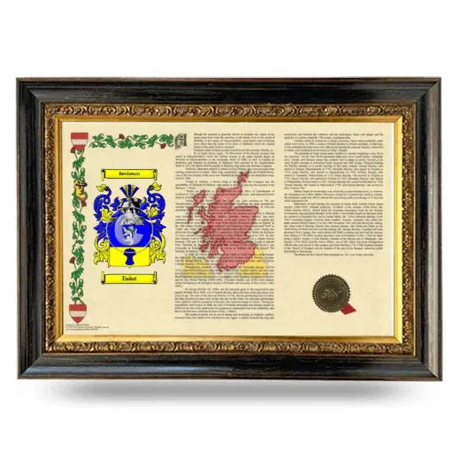 Euint Armorial Landscape Framed - Heirloom