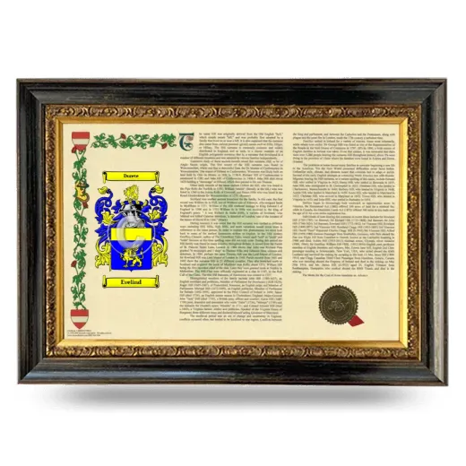 Evelind Armorial Landscape Framed - Heirloom