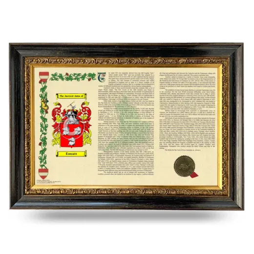 Everatt Armorial Landscape Framed - Heirloom