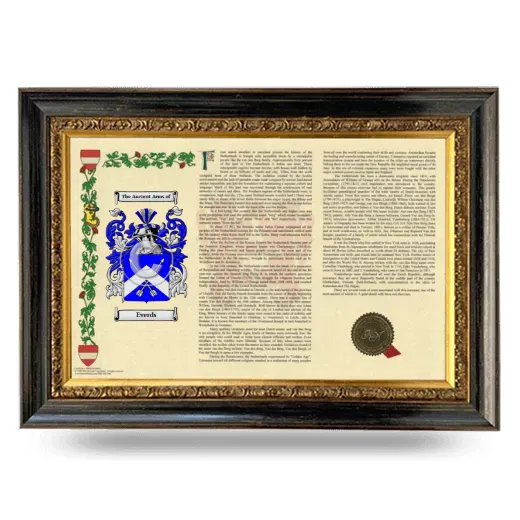 Everds Armorial Landscape Framed - Heirloom