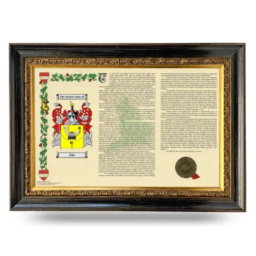 Ext Armorial Landscape Framed - Heirloom