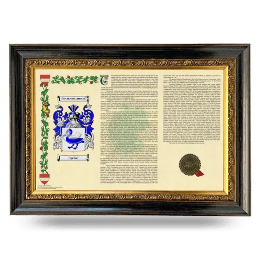 Eychel Armorial Landscape Framed - Heirloom
