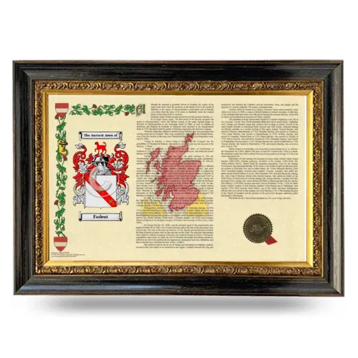 Fadent Armorial Landscape Framed - Heirloom