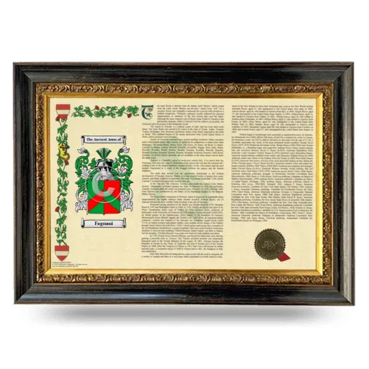 Fagnani Armorial Landscape Framed - Heirloom