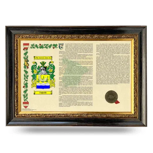 Fajarda Armorial Landscape Framed - Heirloom
