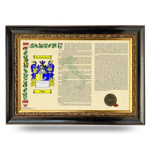 Falero Armorial Landscape Framed - Heirloom