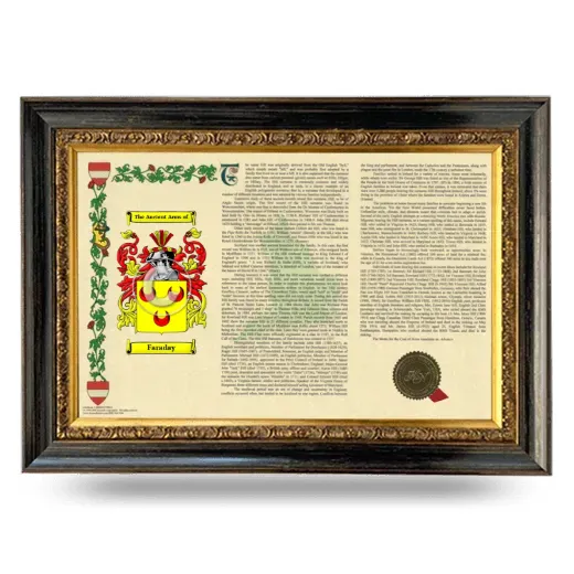 Faraday Armorial Landscape Framed - Heirloom