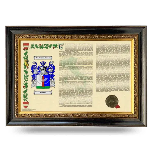 Fariño Armorial Landscape Framed - Heirloom