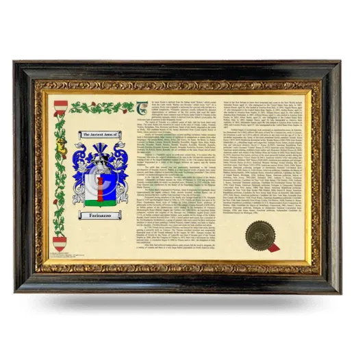 Farinazzo Armorial Landscape Framed - Heirloom