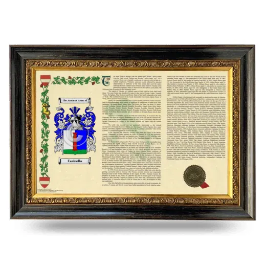 Farinella Armorial Landscape Framed - Heirloom