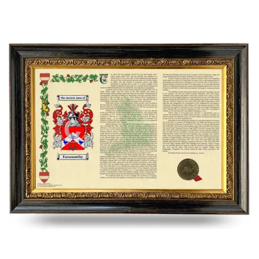 Farnsworthy Armorial Landscape Framed - Heirloom