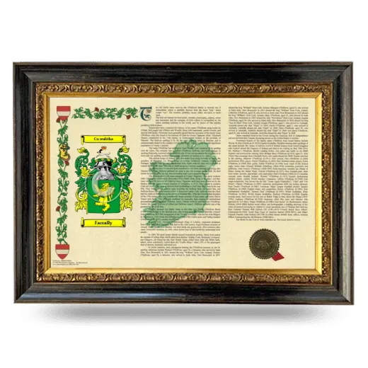 Farrally Armorial Landscape Framed - Heirloom