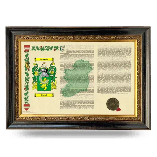 Farrel Armorial Landscape Framed - Heirloom
