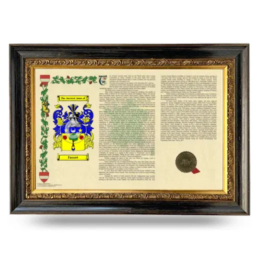 Fauret Armorial Landscape Framed - Heirloom