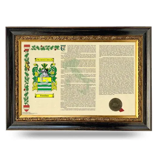 Favalora Armorial Landscape Framed - Heirloom