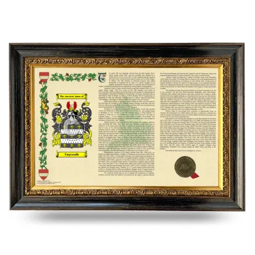 Fayrands Armorial Landscape Framed - Heirloom