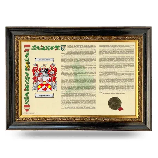 Fayrebourn Armorial Landscape Framed - Heirloom