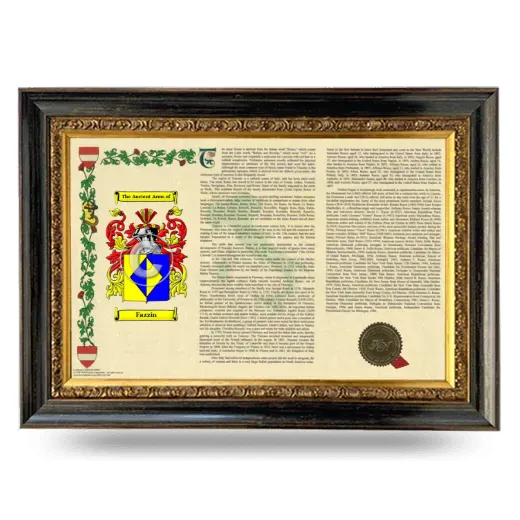 Fazzin Armorial Landscape Framed - Heirloom