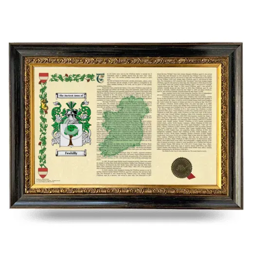 Feahilly Armorial Landscape Framed - Heirloom