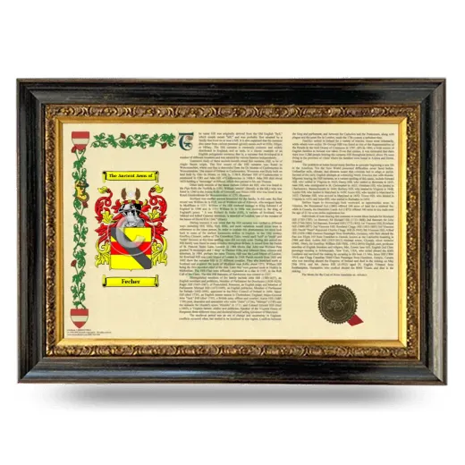 Fecher Armorial Landscape Framed - Heirloom