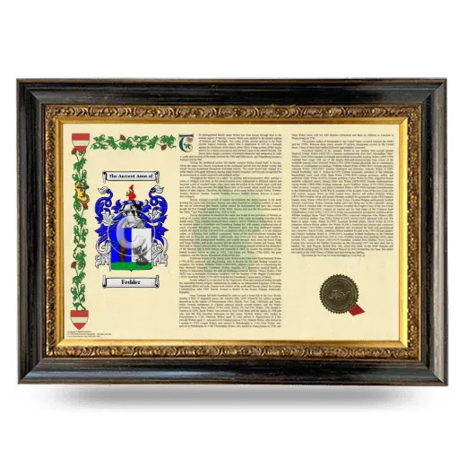 Fedder Armorial Landscape Framed - Heirloom