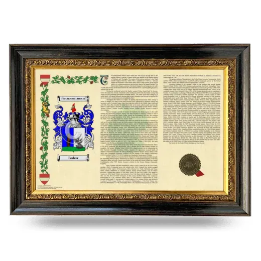 Federr Armorial Landscape Framed - Heirloom