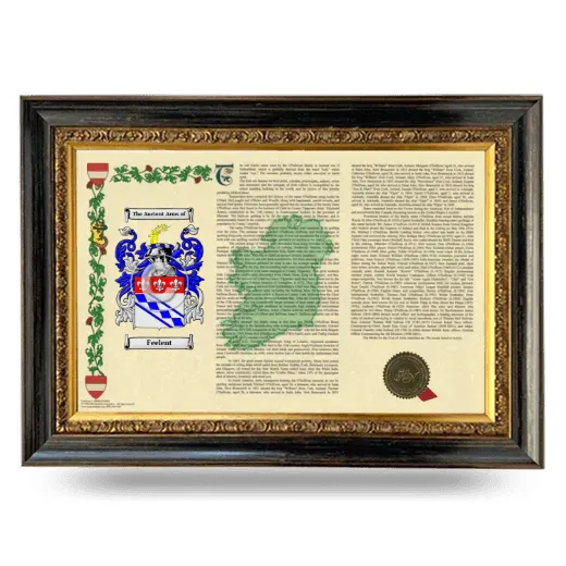 Feelent Armorial Landscape Framed - Heirloom