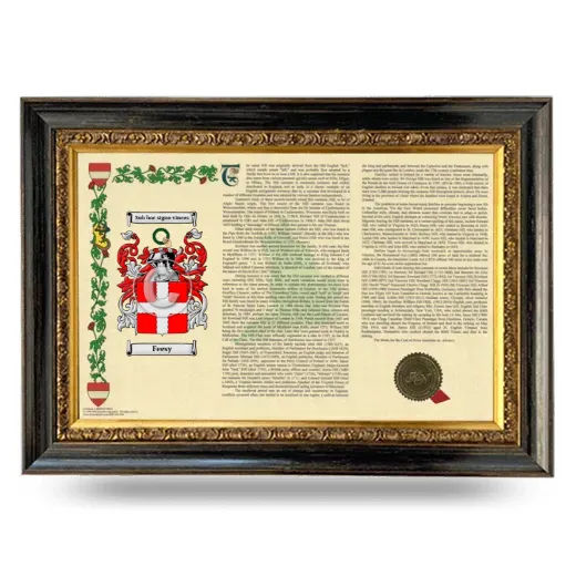 Feesy Armorial Landscape Framed - Heirloom