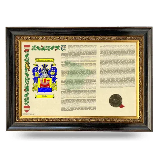 Feliu Armorial Landscape Framed - Heirloom