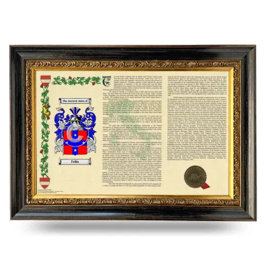 Felix Armorial Landscape Framed - Heirloom