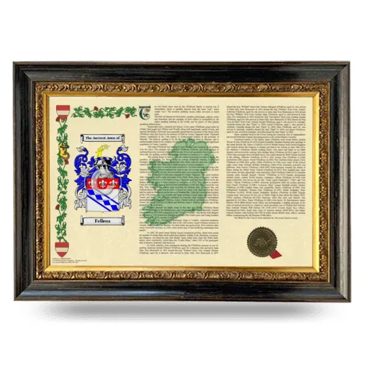 Fellens Armorial Landscape Framed - Heirloom