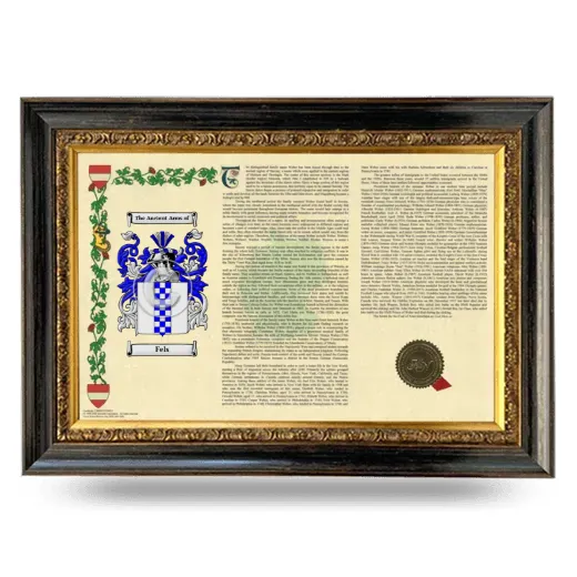 Fels Armorial Landscape Framed - Heirloom