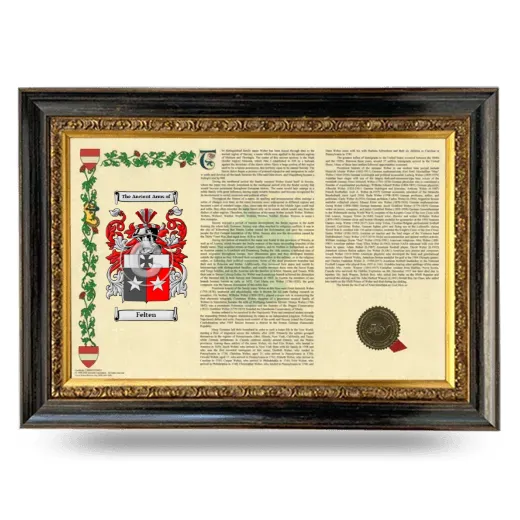 Felten Armorial Landscape Framed - Heirloom