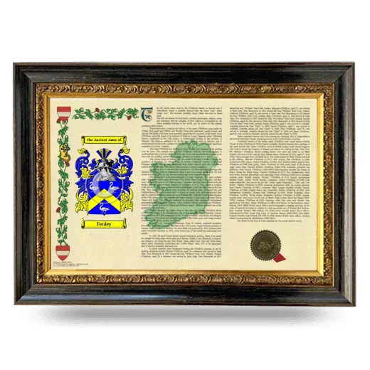 Fenley Armorial Landscape Framed - Heirloom
