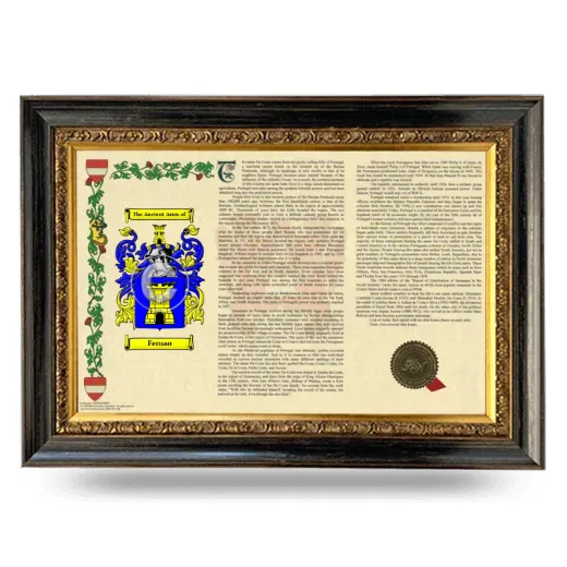 Fernao Armorial Landscape Framed - Heirloom