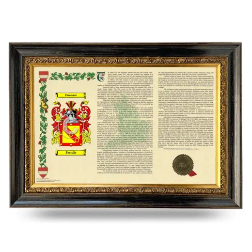 Fernile Armorial Landscape Framed - Heirloom