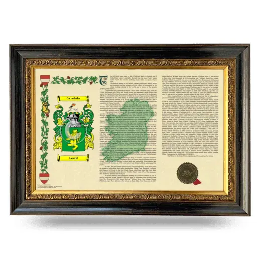 Ferril Armorial Landscape Framed - Heirloom