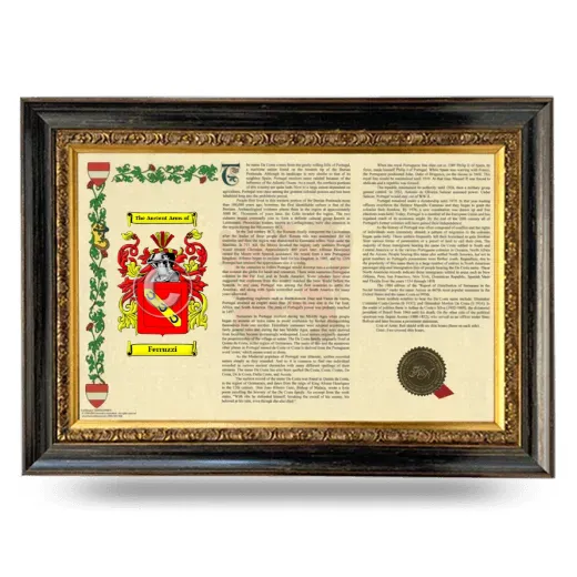Ferruzzi Armorial Landscape Framed - Heirloom