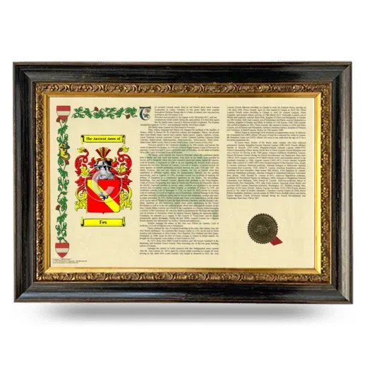 Fes Armorial Landscape Framed - Heirloom