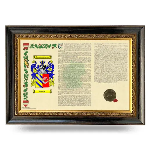 Feucht Armorial Landscape Framed - Heirloom