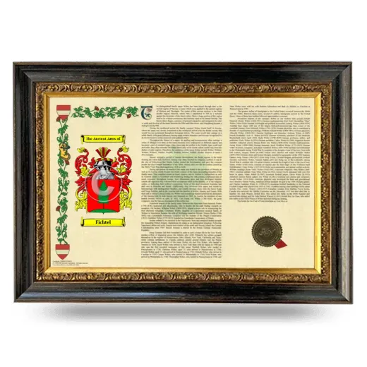 Fichtel Armorial Landscape Framed - Heirloom