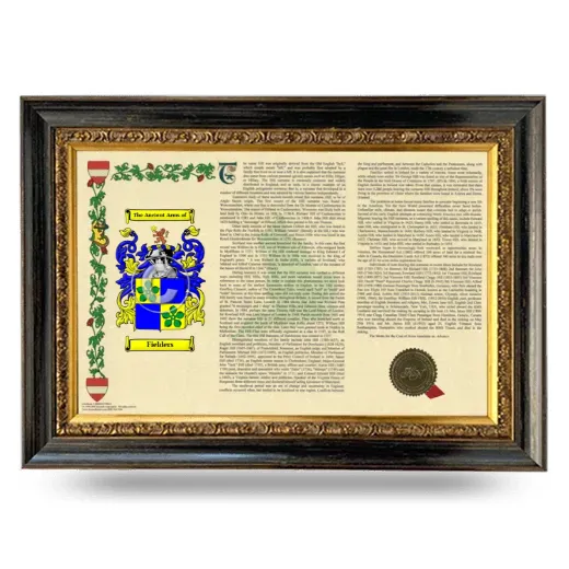 Fielders Armorial Landscape Framed - Heirloom