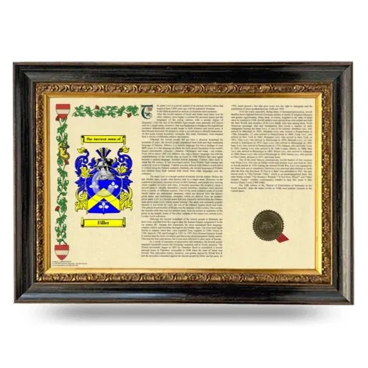 Filler Armorial Landscape Framed - Heirloom