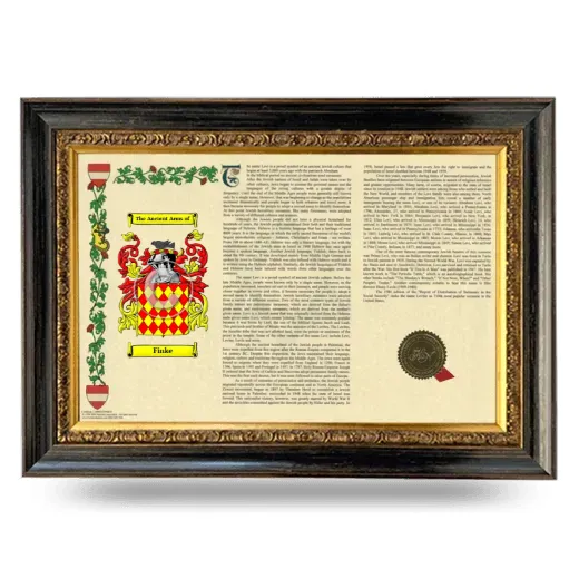 Finke Armorial Landscape Framed - Heirloom