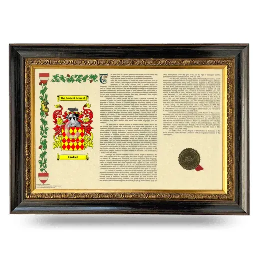 Finkel Armorial Landscape Framed - Heirloom