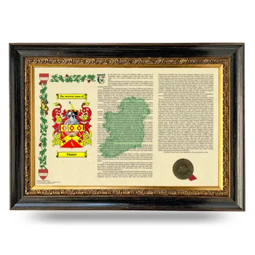 Finner Armorial Landscape Framed - Heirloom